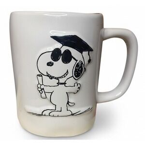 Rae Dunn Peanuts Snoopy YOU DID IT! Graduation Mug Joe Cool 2025